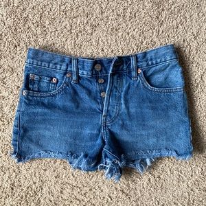 Mango Denim Rib Cage Jean Shorts Size USA 2